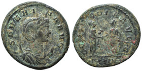 Severina, Augusta, 270-275. Antoninianus (bronze, 3.88 g, 22 mm), Rome. SEVERINA AVG Diademed and draped bust of Severina set to right on crescent. Re...