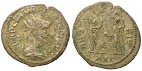 Probus, 276-282. Antoninianus (silvered bronze, 3.48 g, 22 mm), Antioch. IMP C M AVR PROBVS P F AVG Radiate and cuirassed bust to right. Rev. CLEMENTI...