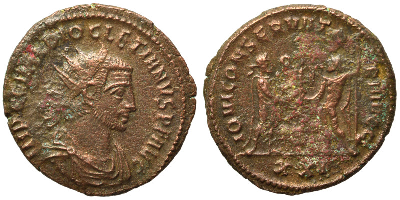 Diocletian, 284-305. Antoninianus (bronze, 3.67 g, 20 mm), Antioch. IMP C C VAL ...