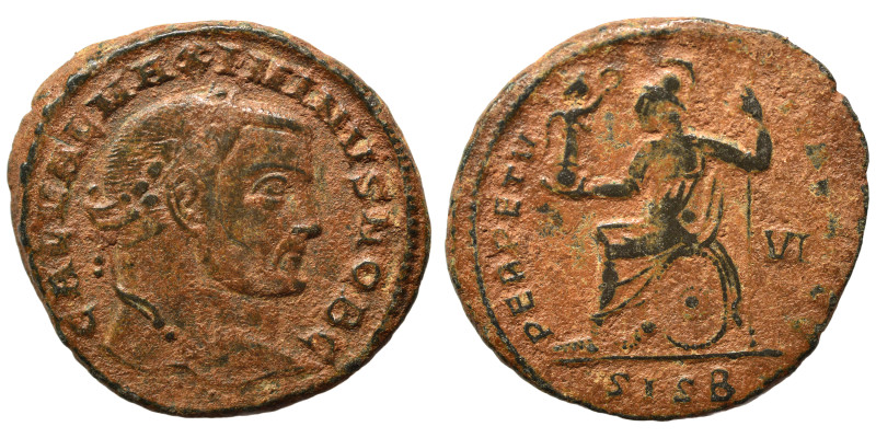 Maximinus II, as Caesar, 305-309. Follis (bronze, 9.67 g, 28 mm), Siscia. GAL VA...