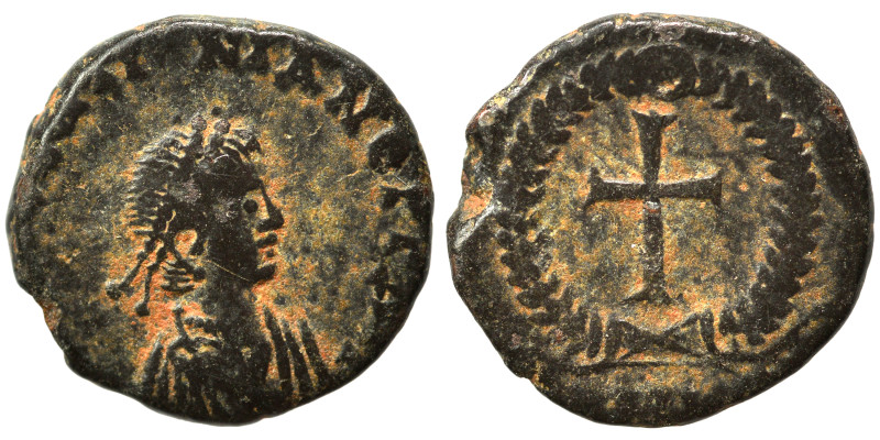 Valentinian III, 425-455. Ae (bronze, 1.09 g, 12 mm), Cyzicus. D N VALENTINIANO ...