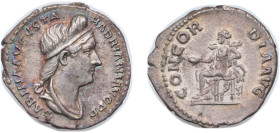 Rome Roman Empire 130 - 133 AR Denarius - Sabina (CONCORDIA AVG; Concordia and Spes) Silver Rome Mint 3.2g AU RIC II.3 2501 OCRE ric.2_3(2).hdn.2501