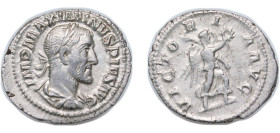 Rome Roman Empire 235 - 236 AR Denarius - Maximinus Thrax (VICTORIA AVG; Victory) Silver Rome Mint 2.7g XF RIC IV.2 16 (denarius) OCRE ric.4.max_i.16_...