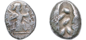 Persia Achaemenid Empire 450 BC - 375 BC AR Siglos - Artaxerxes I / Artaxerxes II (THE ROYAL COINAGE - 3rd type B - late) Silver (.950) 5.5g VF SNG Co...