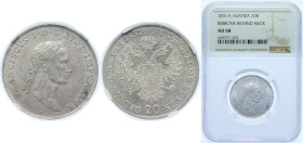 Austria Empire 1831 A 20 Kreuzer - Franz I Silver (.583) Vienna Mint 6.68g NGC AU 58 KM 2147 Schön 76 Adamo C35