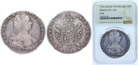 Belgium Austrian Netherlands Possession 1754 1 Ducaton - Maria Theresia (Type 2) Silver Bruges Mint (41549) 33.2g NGC F15 Top Pop KM 8 Her 1893 Her 18...