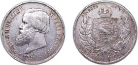 Brazil Empire 1889 2000 Réis - Pedro II Silver (.917) (1280232) 25.5g VF KM 485