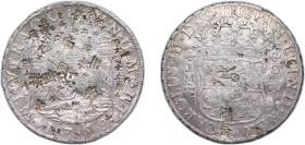 Peru Spanish colony 1769 LIMA JM 8 Reales - Carlos III Chinese Chopmarked (合,長,禾,大) Silver (.917) Lima Mint 27.06g VF KM A64