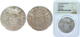 Peru Spanish colony 1769 LM JM 8 Reales - Carlos III Silver (.917) Lima Mint 27.067g NGC AU Cleaned KM 64