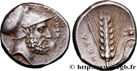 LUCANIA - METAPONTUM
Type : Nomos ou Didrachme 
Date : c. 330 AC. 
Mint name / Town : Métaponte, Lucanie 
Metal : silver 
Diameter : 21  mm
Orientatio...