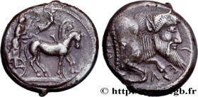SICILY - GELA
Type : Tétradrachme 
Date : c. 480/475-475/470 AC. 
Mint name / Town : Géla, Sicile 
Metal : silver 
Diameter : 24  mm
Orientation dies ...
