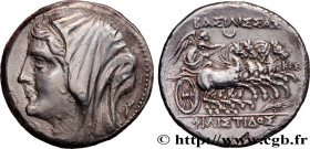 SICILY - SYRACUSE
Type : Seize litrai 
Date : c. 240-216 AC. 
Mint name / Town : Syracuse, Sicile 
Metal : silver 
Diameter : 27  mm
Orientation dies ...