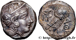 ATTICA - ATHENS
Type : Tétradrachme 
Date : c. 350-320 AC. 
Mint name / Town : Athènes, Attique 
Metal : silver 
Diameter : 22,5  mm
Orientation dies ...