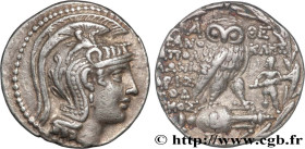 ATTICA - ATHENS
Type : Tétradrachme stéphanophore 
Date : c. 111-110 AC. 
Mint name / Town : Athènes, Attique 
Metal : silver 
Diameter : 29,5  mm
Ori...