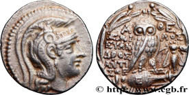 ATTICA - ATHENS
Type : Tétradrachme stéphanophore 
Date : c. 109-108 AC. 
Mint name / Town : Athènes, Attique 
Metal : silver 
Diameter : 30,5  mm
Ori...