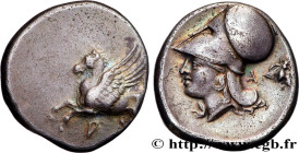 CORINTHIA - CORINTH
Type : Statère 
Date : c. 360-340 AC. 
Mint name / Town : Corinthe, Corinthie 
Metal : silver 
Diameter : 21,5  mm
Orientation die...