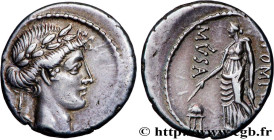 POMPONIA
Type : Denier 
Date : 66 AC. 
Mint name / Town : Rome 
Metal : silver 
Millesimal fineness : 950  ‰
Diameter : 17,5  mm
Orientation dies : 11...