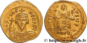 PHOCAS
Type : Solidus 
Date : 607-609 
Mint name / Town : Constantinople 
Metal : gold 
Millesimal fineness : 1.000  ‰
Diameter : 21,5  mm
Orientation...