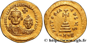 HERACLIUS and HERACLIUS CONSTANTINE
Type : Solidus 
Date : 613-616 
Mint name / Town : Constantinople ou atelier militaire 
Metal : gold 
Millesimal f...