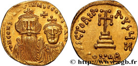 CONSTANS II and CONSTANTINE IV
Type : Solidus 
Date : 654-659 
Mint name / Town : Constantinople 
Metal : gold 
Millesimal fineness : 1.000  ‰
Diamete...