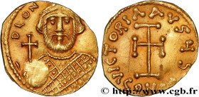 LEONTIUS
Type : Tremissis 
Date : c. 695-698 
Mint name / Town : Constantinople 
Metal : gold 
Millesimal fineness : 1000  ‰
Diameter : 14,5  mm
Orien...