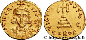 TIBERIUS III APSIMAR
Type : Solidus 
Date : 698-705 
Mint name / Town : Constantinople 
Metal : gold 
Millesimal fineness : 1000  ‰
Diameter : 18,5  m...