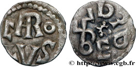 CHARLEMAGNE
Type : Denier 
Date : 768-781 
Date : n.d. 
Mint name / Town : Melle  
Metal : silver 
Diameter : 17  mm
Weight : 1,22  g.
Rarity : R2 
Ob...