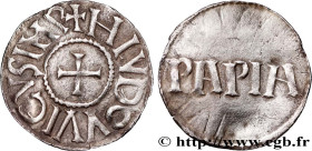 LOUIS THE PIOUS
Type : Denier 
Date : c. 819-822-830 
Date : n.d. 
Mint name / Town : Pavie (Italie) 
Metal : silver 
Diameter : 21  mm
Orientation di...