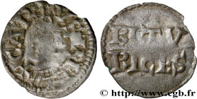 CHARLES II LE CHAUVE / THE BALD
Type : Denier 
Date : c. 840-875 
Date : n.d. 
Mint name / Town : Bourges 
Metal : silver 
Diameter : 19,5  mm
Orienta...