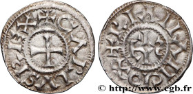 CHARLES III THE SIMPLE
Type : Denier 
Date : c. 883-888 
Date : n.d. 
Mint name / Town : Atelier indéterminé 
Metal : silver 
Diameter : 21,5  mm
Orie...