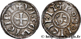 LOUIS VI D'OUTREMER / TRANSMARINUS
Type : Denier 
Date : (936-954) 
Date : n.d. 
Mint name / Town : Rouen 
Metal : silver 
Diameter : 19,5  mm
Orienta...