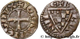 BRITTANY - DUCHY OF BRITTANY - JOHN I THE REDHEAD
Type : Denier 
Date : c. 1250 
Date : n.d. 
Metal : billon 
Diameter : 17,5  mm
Orientation dies : 8...