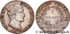 CONSULATE
Type : 1 franc Bonaparte Premier Consul 
Date : An 12 (1803-1804) 
Mint name / Town : Marseille 
Quantity minted : 140744 
Metal : silver 
M...