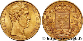 CHARLES X
Type : 20 francs or Charles X 
Date : 1828 
Mint name / Town : Nantes 
Quantity minted : 3151 
Metal : gold 
Millesimal fineness : 900  ‰
Di...