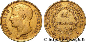 PREMIER EMPIRE / FIRST FRENCH EMPIRE
Type : 40 francs or Napoléon tête nue, type transitoire 
Date : 1807 
Mint name / Town : Limoges 
Quantity minted...