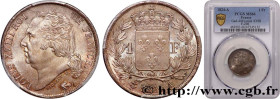 LOUIS XVIII
Type : 1 franc Louis XVIII 
Date : 1824 
Mint name / Town : Paris 
Quantity minted : 417.198 
Metal : silver 
Millesimal fineness : 900  ‰...