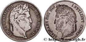 LOUIS-PHILIPPE I
Type : 5 francs, IIe type Domard, frappe incuse 
Date : n.d. 
Mint name / Town : - 
Quantity minted : --- 
Metal : silver 
Millesimal...