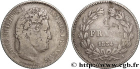 LOUIS-PHILIPPE I
Type : 1 franc Louis-Philippe, couronne de chêne, Frappe Médaille 
Date : 1834 
Mint name / Town : Paris 
Quantity minted : --- 
Meta...