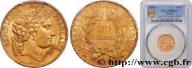 II REPUBLIC
Type : 20 francs or Cérès 
Date : 1850 
Mint name / Town : Paris 
Quantity minted : --- 
Metal : gold 
Millesimal fineness : 900  ‰
Diamet...