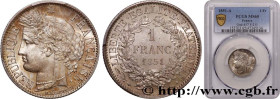 II REPUBLIC
Type : 1 franc Cérès, IIe République 
Date : 1851 
Mint name / Town : Paris 
Quantity minted : 637132 
Metal : silver 
Millesimal fineness...
