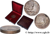 IV REPUBLIC
Type : Essai-piéfort de 100 francs Cochet en argent 
Date : 1958 
Mint name / Town : Paris 
Quantity minted : 65 
Metal : silver 
Diameter...