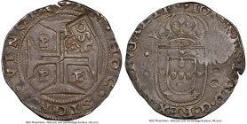 Afonso Counterstamped 250 Reis ND (1663) AU50 NGC, KM33.2, LMB-026. 11.03gm. "Crowned 2SO" countermark (AU Standard) on Portugal João IV 200 Reis (1/2...