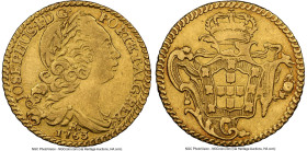 José I gold 1600 Reis 1763-R XF Details (Cleaned) NGC, Rio de Janeiro mint, KM181.2, LMB-411. A very infrequently encountered gold minor which comes h...