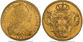 José I gold 6400 Reis (Peça) 1773-R AU53 NGC, Rio de Janeiro mint, KM172.2, LMB-403. HID09801242017 © 2024 Heritage Auctions | All Rights Reserved