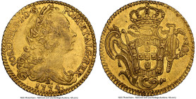 José I gold 6400 Reis (Peça) 1774-R AU58 NGC, Rio de Janeiro mint, KM172.2, LMB-442. HID09801242017 © 2024 Heritage Auctions | All Rights Reserved