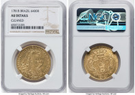 Maria I & Pedro III gold 6400 Reis (Peça) 1781-B AU Details (Cleaned) NGC, Bahia mint, KM199.1, LMB-486. HID09801242017 © 2024 Heritage Auctions | All...