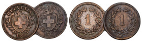 SCHWEIZ. EIDGENOSSENSCHAFT 1 Rappen 1868+1872. Divo 11. HMZ 2-1215. Selten in dieser Erhaltung vorzüglich Dieses Los unterliegt bei Auslieferung in de...