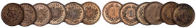 SCHWEIZ. EIDGENOSSENSCHAFT 1 Rappen 1911+1912+1913+1914+1915+1918. Divo 11. HMZ 2-1215. 6 Stk alle fast FDC Dieses Los unterliegt bei Auslieferung in ...