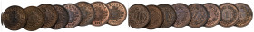 SCHWEIZ. EIDGENOSSENSCHAFT 1 Rappen 1917+1919 & 1920-1927 Divo 11. HMZ 2-1215. 8 Stk Salle fast FDC Dieses Los unterliegt bei Auslieferung in der Schw...
