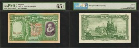 ANGOLA. Banco de Angola. 50 Angolares, 1951. P-84. PMG Gem Uncirculated 65 EPQ.

A fully original 50 Angolares with a coveted Serial Number 1. Perei...